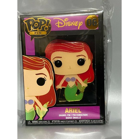 Funko Pop! Large Enamel Pin: Ariel Disney Princess